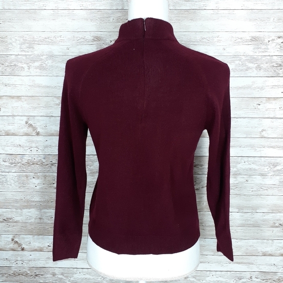 Karen Scott Sweater PP Mock Neck 107 - Picture 3 of 5